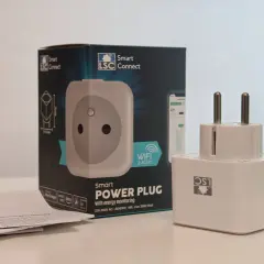 Inteligentne gniazdko LSC Smart Connect z monitorowaniem energii. W zestawie opakowanie i instrukcja.