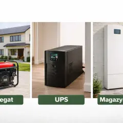 Agregat, UPS i magazyn energii – rozwiązania zapewniające awaryjne zasilanie domu.