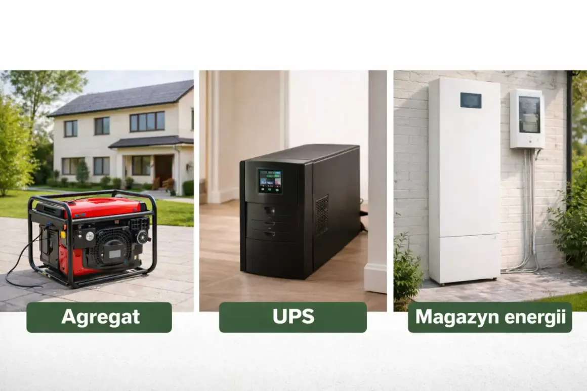 Agregat, UPS i magazyn energii – rozwiązania zapewniające awaryjne zasilanie domu.