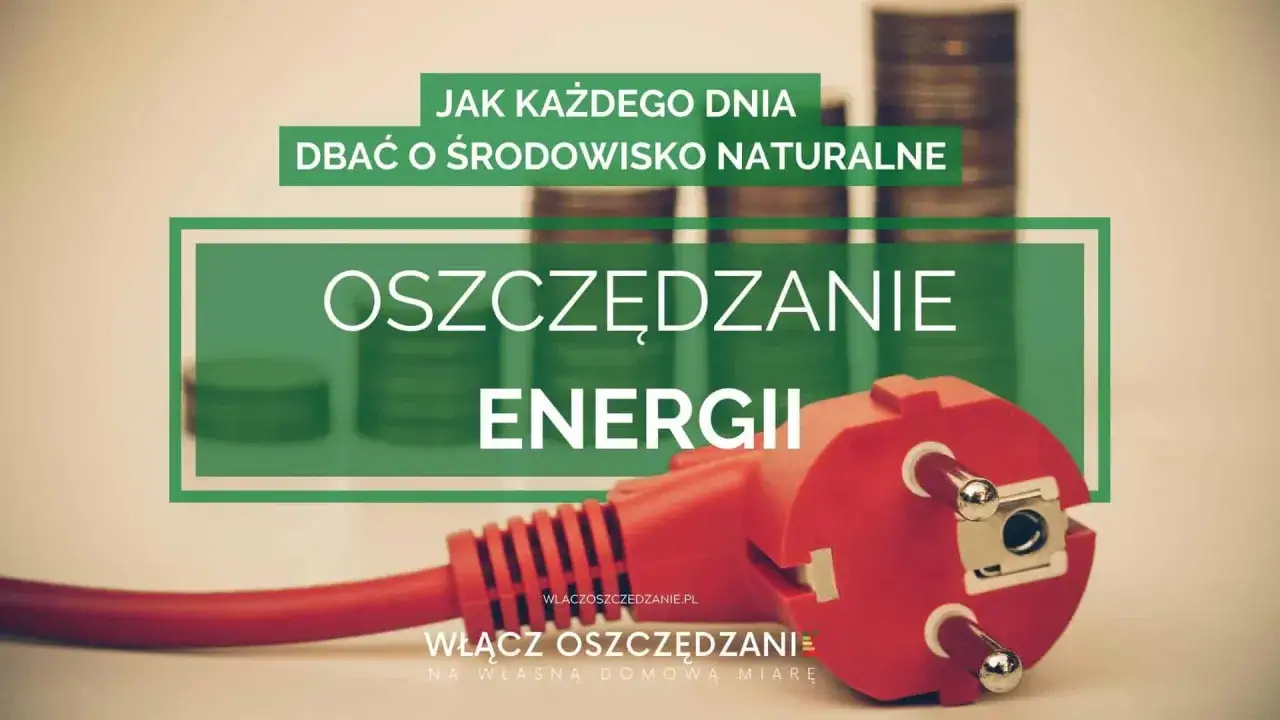 Czerwona wtyczka symbolizuje oszczędzanie energii, co jest ważnym dodatkiem do prądu dla środowiska.